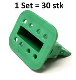 W8S-P012 - TE  Kontaktsicherung  8-polig, 2-reihig, gerade, grün