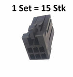 1-1318119-3 - TE 6-Pol Steckverbinder-Gehäuse Schwarz 2,50mm