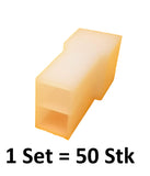 180924-0 - TE Flachsteckergehäuse 2pol, UL 94V-0, Raster: 6.35mm