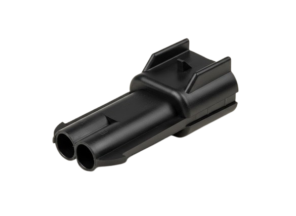APTIV, Delphi, 15300002, Metri-Pack 280, MP280, 2-polig, Stiftgehäuse, Tower, Wasserdicht, Automotive Stecker, 30A Stecker, US-Fahrzeug Elektrik.
