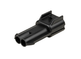 APTIV, Delphi, 15300002, Metri-Pack 280, MP280, 2-polig, Stiftgehäuse, Tower, Wasserdicht, Automotive Stecker, 30A Stecker, US-Fahrzeug Elektrik.