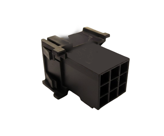 TE Connectivity, 1-967626-4, MQS, Micro Quadlok System, 9-polig, 9-way, Buchsengehäuse, Steckverbinder, Blau, Blue, Kontaktsicherung, Automotive, ECU