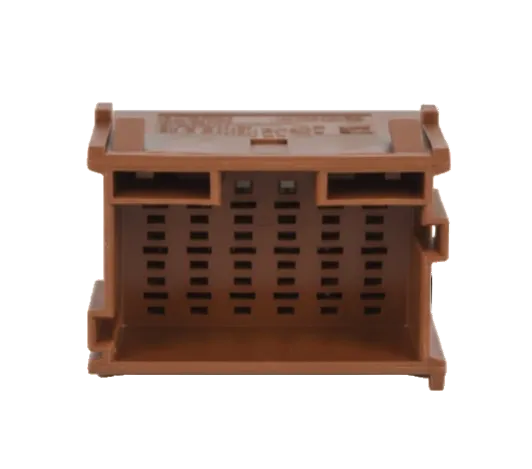 TE Connectivity, 1-967630-1, MQS, Micro Quadlok System, 21-polig, 21-way, Steckergehäuse, Tab Housing, Braun, Brown, Automotive, FG73l