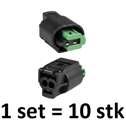 TE Connectivity, 1-967644-1, MQS Gehäuse, 2-polig, Buchsengehäuse, Kodierung A, Wasserdicht, Sensorstecker, Automotive MQS.