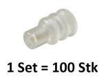 1394132-1 - TE  Stopfen Silikontransparent klein ; BLINDSTOPFEN F.D3,6 - Pro 1 Set
