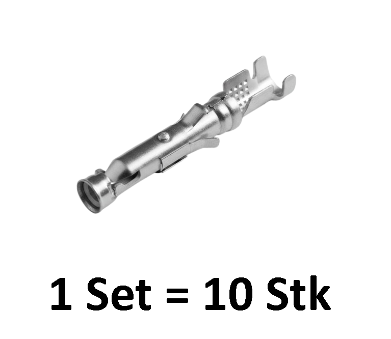 TE Connectivity, 163084-1, Rundsteckhülse, 3,5 mm, Shur-Plug, verzinnt, Crimpterminal, KFZ Elektrik, Rundstecker Buchse.