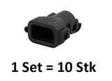 TE Connectivity, 1670365-1, HDSCS Kappe, Abdeckkappe, Backshell Gruppe A, 180 Grad Abgang, Zugentlastung, Nutzfahrzeug Elektrik, Steckerhaube