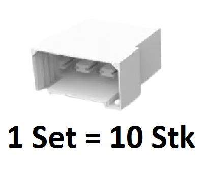 180906-0 - TE Steckergehäuse 6pol - pro 1 Set