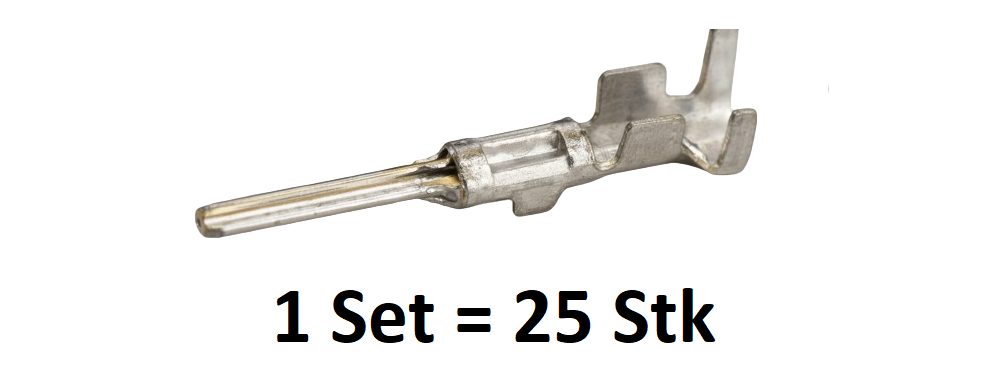 TE Connectivity, 183036-1, AMP Superseal 1.5, Kontaktstift, Tab Contact, Stiftkontakt, 0.3-0.5mm2, verzinnt, Crimpkontakt, Automotive, Terminal, Steckverbinder