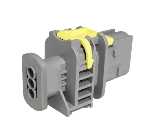 TE Connectivity, 2-1670730-1, MQS Stiftgehäuse, 3-polig, Tab Housing, Kodierung B, Grau, Wasserdicht, Automotive, Micro Quadlok System