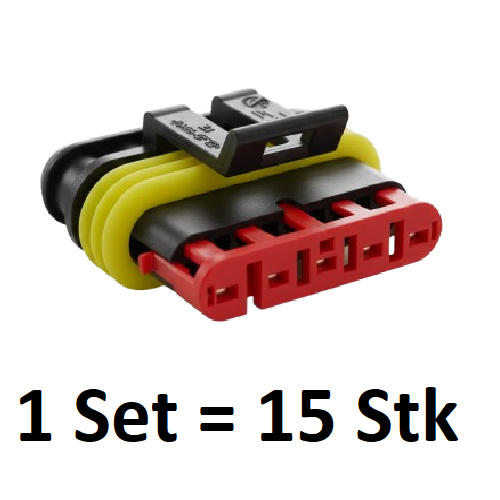 282089-1 - TE STECKER GEH BU 5-POL SUPERSEAL 1,5, SG88  IP67 5pol