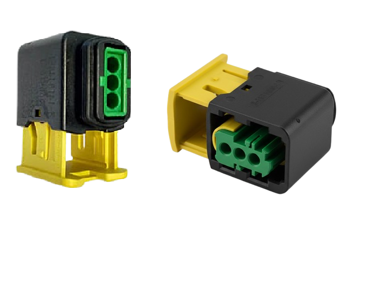 TE Connectivity, 3-1418448-1, HDSCS, 3-polig, Buchsengehäuse, Kodierung C, Grün, AMP MCP 1.5K, Nutzfahrzeug Stecker, Wasserdicht.