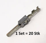 TE Connectivity, 5-963860-1, Flachstecker 2.8, Tab Contact, Automotive Terminal, SPT, 0.5mm2 Crimp, Stiftkontakt verzinnt, SWS Kontakt.