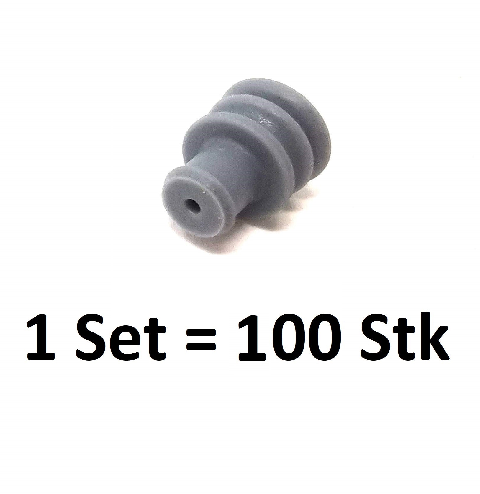 TE Connectivity, 828920-1, Einzelleiterdichtung, Single Wire Seal, SWS, JPT Dichtung, SPT Dichtung, Wasserdicht, KFZ Elektrik, Silikondichtung schwarz.