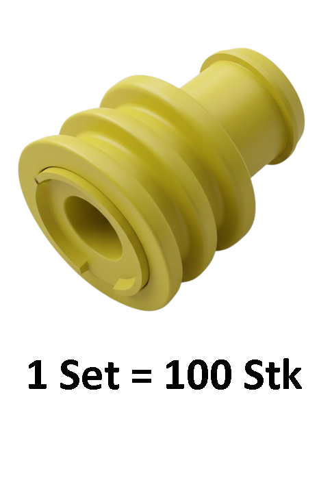 TE Connectivity, 964972-1, Einzelleiterdichtung, Single Wire Seal, Gelb, Yellow, Micro-Timer, Automotive, IP67, FESX, EST-AN