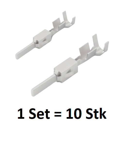 TE Connectivity, 1-963749-2, AMP, Flachstecker, Pin, Crimp Terminal, 1,0-2,5mm², 2,5mm², Unisoliert, Stiftkontakt, Junior Power Timer, KFZ-Elektrik, Steckverbinder