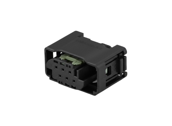 TE Connectivity, 1-967616-1, MQS Stecker, 6-polig, Buchsengehäuse, Kodierung A, Schwarz, Micro Quadlok, Automotive Stecker, KFZ Signalstecker.